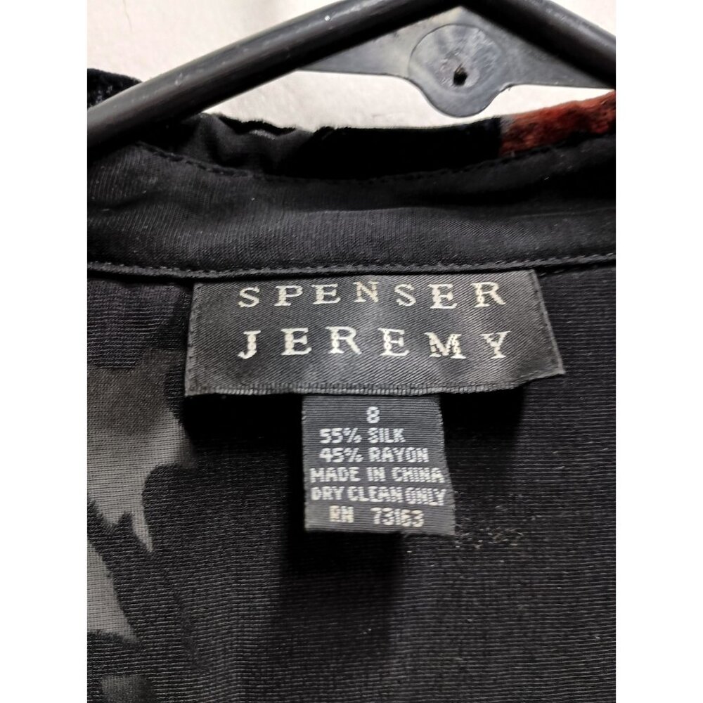 VTG Y2K Spenser Jeremy Top Womens Size 8 Black Bu… - image 4